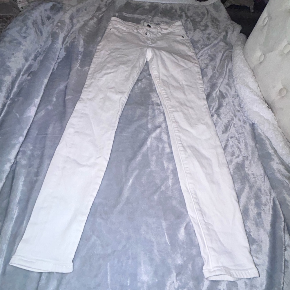 50%offw❤️Abercrombie Skinny Slim Fit white  Jeans 00 White #79